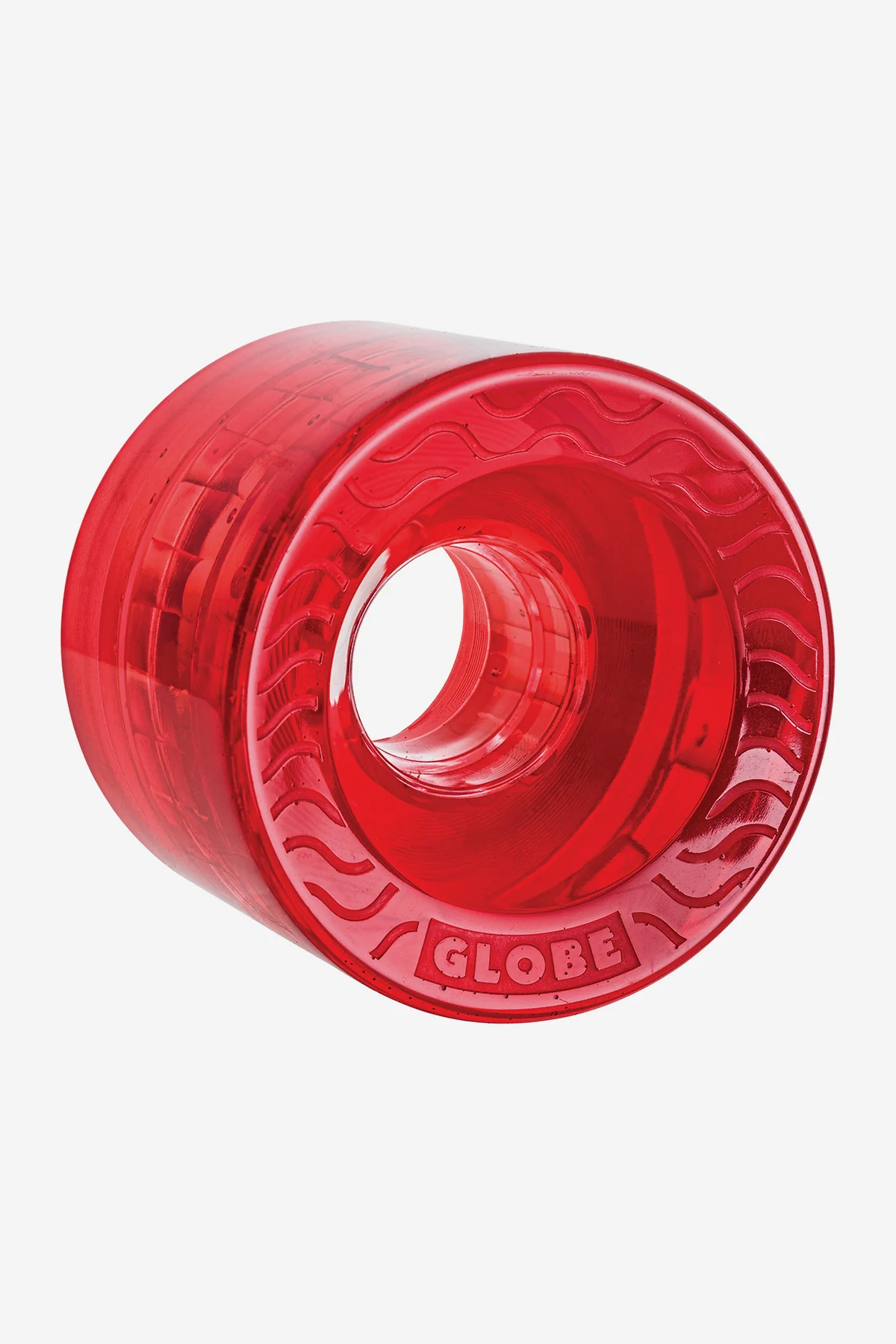 Retro Flex Cruiser Wheel Wheels 58" - Clear/Red