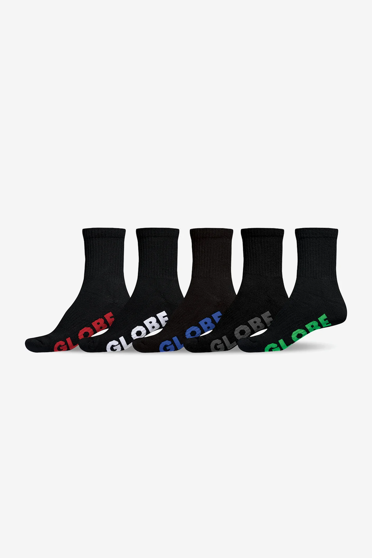STEALTH CREW SOCK 5 PACK - Black