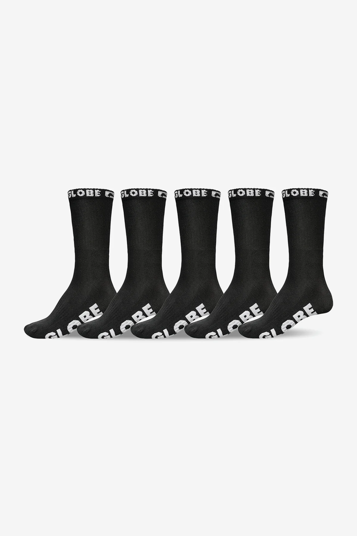 BLACKOUT CREW SOCK 5 PACK - Black/Black