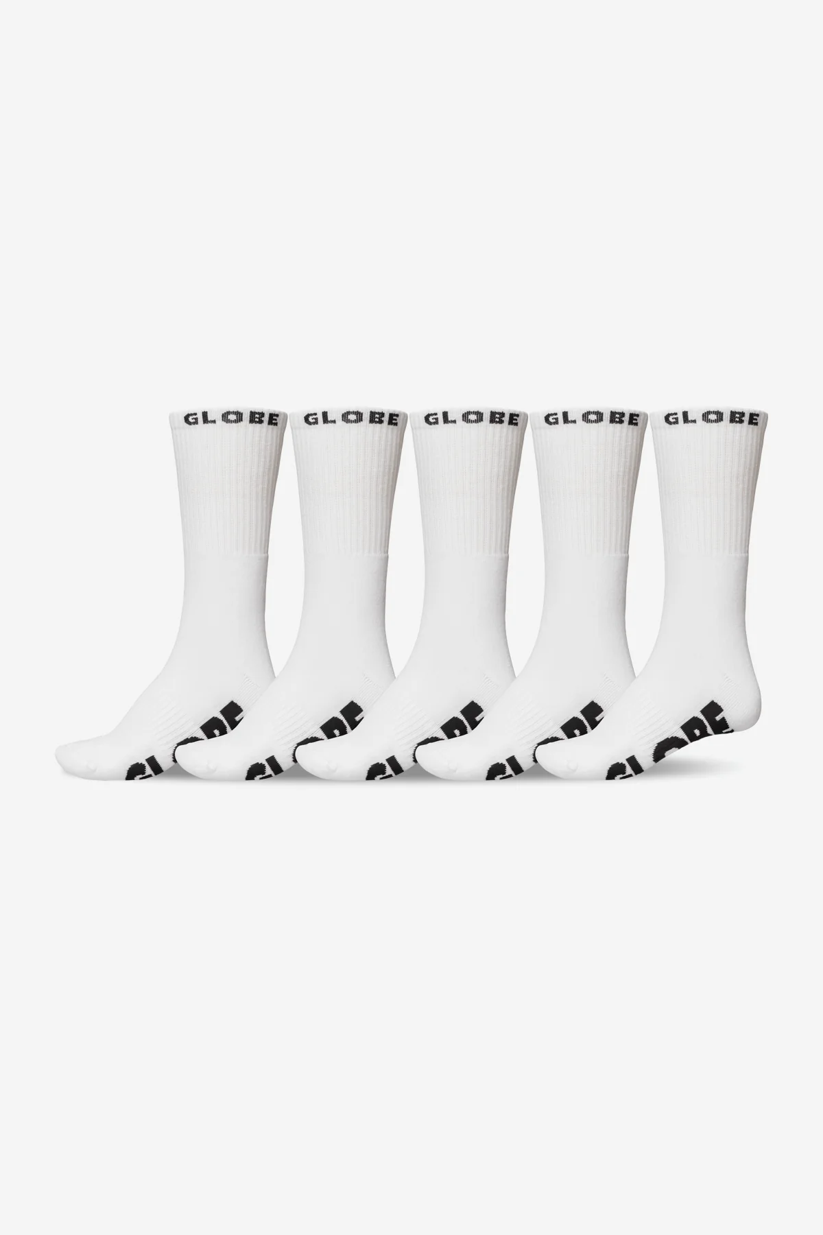 Whiteout Crew Sock 5 Pack - White
