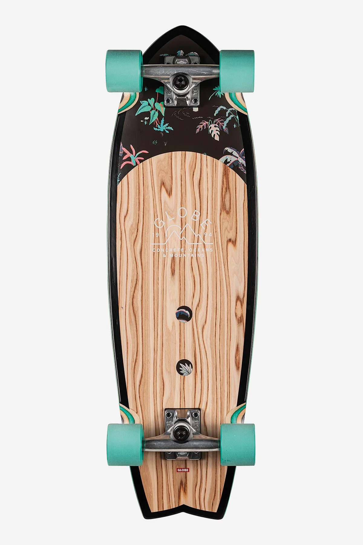 Sun City Cruiserboard 30" - Olivewood/Neon Jungle